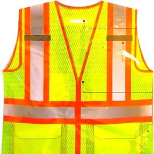 COMFITWEAR High Visibility Safety Vests for Construction,Work  (1,2X-LARGE)
